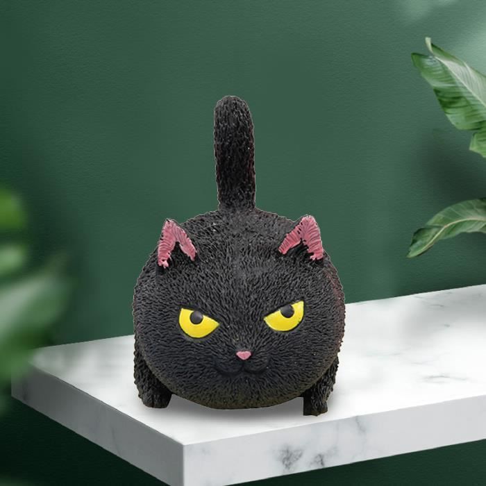 Lot De 3 Balles Anti-Stress En Forme De Chat - Squishy Mignon Pour Enfants Et Adultes - Environ 6cm - Cadeau