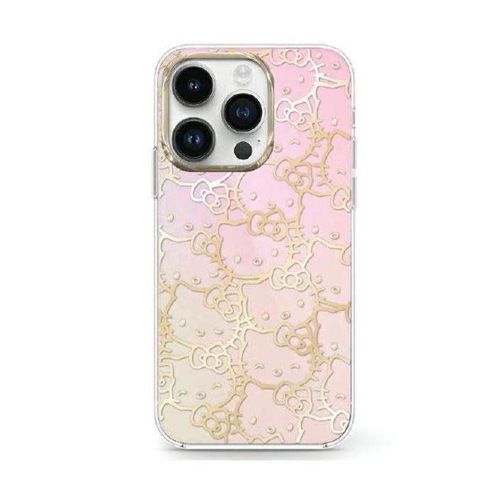 Coque IPhone Hello Kitty 3D - Rose, Silicone Souple, Avec Nœud Lunettes Et Oreilles