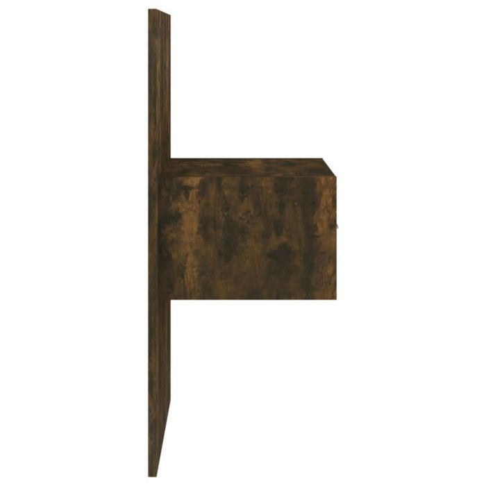 Tête De Lit 90 Cm Chêne Fumé Et Métal Noir - Design Élégant Industriel - Pour Lit Simple 90 Cm - VidaXL