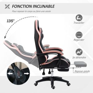 IntimaTe WM Heart Chaise Gaming Ergonomique Chaise Gamer Chaise De