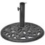 Queencd Pied Parasol Socle De Parasol En Fonte 12 Kg 48 Cm Pour