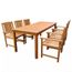 Meuble De Jardin 7 Pcs Bois D Acacia Massif Marron 200 Cm Achat