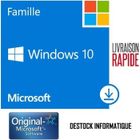 MICROSOFT Windows 10 Home / Famille 32/64 bits - Livraison rapide 7/7j