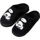 MELISSA & DOUG Chaussons - Mignon Panda Peluche - Hiver Antidérapants bébé Chaussures - Noir