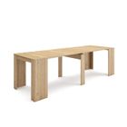 SKRAUT HOME Table console extensible, Console meuble, 260, Pour 12 personnes, 262x90x77cm, Chêne, RF2645