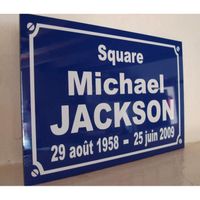 Michael JACKSON objet collector pour fan - PLAQUE DE RUE  cadeau original série limitée 