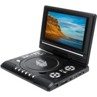 Plyisty Lecteur DVD Portable avec Écran Rotatif 7,8'',écran orientable sur 270 degrés, Batterie Rechargeable Intégrée,Accepte