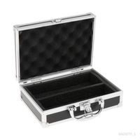 Boîte de rangement pour équipement de micro, mallette de transport pour microphone, boîte à outils pour 23x16x7,2 cm
