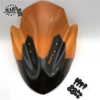 (Orange) Accessoires de moto Le pare-brise du pare-brise Déflecteurs Visor Visor pour Kawasaki ER6N 2013 2014 2015 2017 2017 ER-6