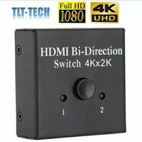 Boitier Switch HDMI prise male vers double femelle multiprise commutateur hub