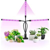Uto Lampe de Plante, Lampe de Croissance à 360° Éclairage Horticole avec, Lampe pour Plante 3 Têtes Lampe Croissance Spectre