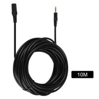 XXU Câble rallonge audio jack 3,5 mm mâle vers jack 3,5 mm femelle 10 m noir XU010