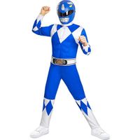 Déguisement Power Ranger bleu enfant - Funidelia- 118784- Déguisement garçon et accessoires Halloween, carnaval et Noel