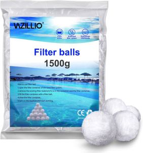 POMPE - FILTRATION  Balles filtrantes de piscine de 1400 g, matériau f