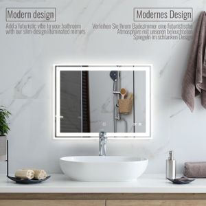 Miroir salle de bain 80x60 - Cdiscount