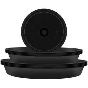 Plateau D'égouttement pour Pot De Fleurs Vesaneae 6 Pièce Soucoupe Plante Plastique Plateau Plante Pot Saucers Soucoupe pour Pot de Fleur 15cm Soucoupe Ronde en Plastique pour Pot de Fleur 