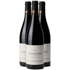VIN ROUGE Bourgogne Rouge 2021 - Lot de 3x75cl - Domaine Arn