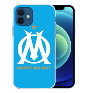 COQUE - BUMPER Coque pour iPhone 12 - Logo Om Marseille Bleu. Acc