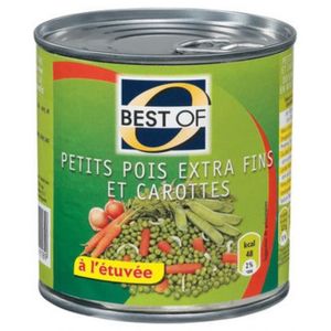 LÉGUMES VERT Best Of Petits Pois Extra Fins et Carottes 420g (l