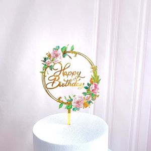 Forme De Gateau Joyeux Anniversaire Petit Gateau Topper Divers Decorations Pour Les Enfants Anniversaire De Mariage Parties Golden1 Cdiscount Maison