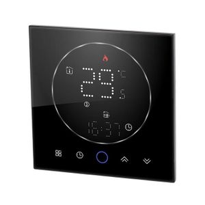 THERMOSTAT D'AMBIANCE Dilwe thermostat à écran LED Thermostat intelligent Écran LED Contrôle du chauffage de l'eau electronique micro-controleur Noir