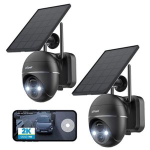 CAMÉRA IP ieGeek 2PCS Caméra Surveillance 2K WiFi Extérieure