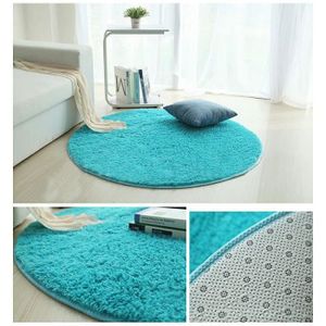 Tapis Rond Turquoise Pas Cher