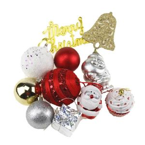 Verre Arbre de Noël Babiole ARGENT /& ROSE Père Noël Ornement