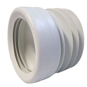 WC - TOILETTES Manchon souple droit D.100 - REGIPLAST - PVC blanc