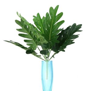 FLEUR ARTIFICIELLE Plantes artificielles en plastique de fleurs extérieures artificielles, décoration de la maison, pour la salle à manger du salon
