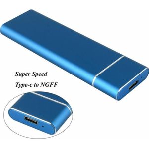 H HILABEE Disque SSD Externe Ultra Mince Bleu Haute Capacité de Stockage 250G 