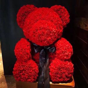 PELUCHE KE07281-Everlasting Hug Rose Bear Doll Femme PE Et