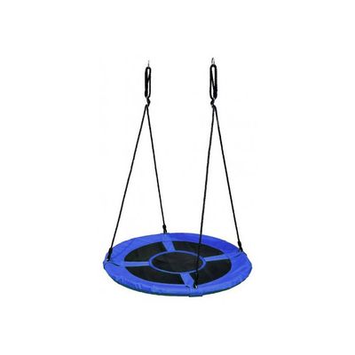 WOLKENGLÜCK® Balançoire nid d'oiseau, diamètre : 110 cm, réglable en hauteur, pour enfants et adultes, charge maximale : 150 kg, avec accessoires de montage, balançoire pour enfants (multicolore