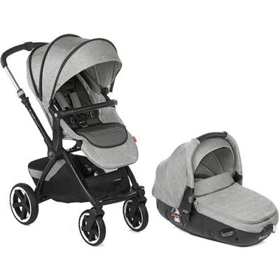 Poussette combinee JANE Crosslight 4 roues Hamac reversible Dim Grey Cdiscount Puericulture Eveil bebe