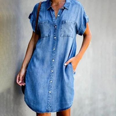 Robe en jean fluide top