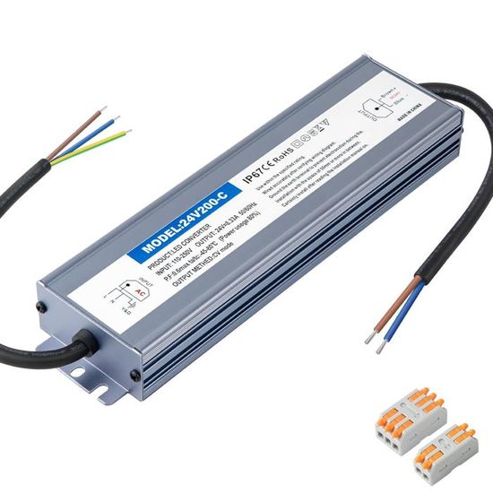 BENLUN Constante Spanning 24V 200W 8,33A LED Driver, Transformator IP20, AC 230V naar DC 24V Schakelende Voeding, LED Adapter voor Stripverlichting, Computer Project