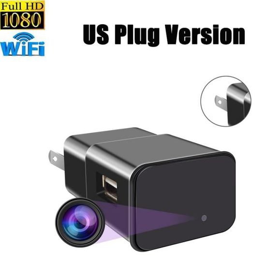 Prise secteur caméra espionne cachée Wifi murale HD 1080P 2 ports USB Prise secteur caméra espionne cachée Wifi murale HD 1080P 2 ports USB