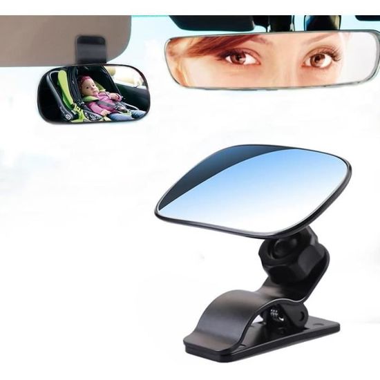 Miroir de sécurité de siège arrière de voiture de bébé incassable