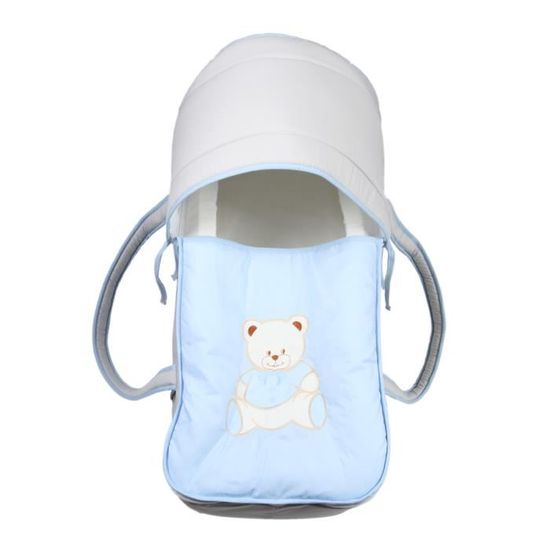 Couffin Nacelle Bébé Fille - Rose/Marron - Motif "Je Suis Le Rêve De Mes Parents" - Jusqu'à 9 Kg