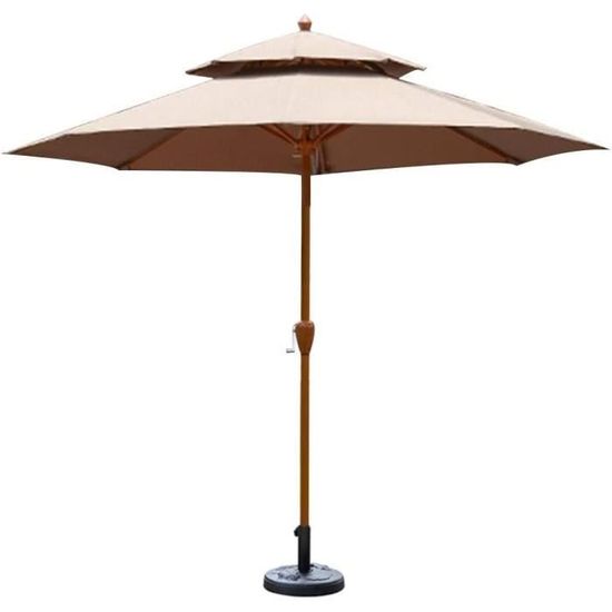 Parapluie De Marché De Table Extérieur Parasol Rectangulaire Parasol