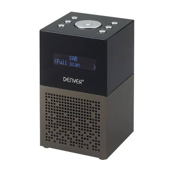 Radioréveil DAB+ Denver CRD510 avec double fonction d'alarme et port