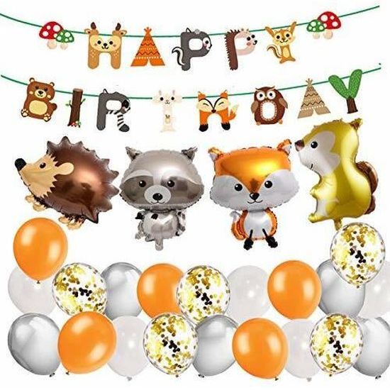 Makfort Animaux Anniversaire Decoration Enfant Woodland Joyeux Anniversaire Banniere Ballon En Latex Avec Feuille Animal Ballon Cdiscount Maison Makfort Animaux Anniversaire Decoration Enfant Woodland Joyeux Anniversaire Banniere Ballon En Latex Avec Feuille Animal Ballon Cdiscount Maison