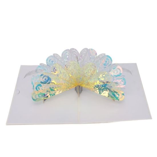 Lot De 100 Cartes D'anniversaire 3D Pop-up – Surprise Gâteaux – Or Et Rouge
