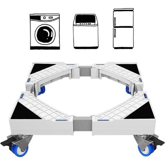 Support De Machine à Laver Base De Frigo De SècheBase De Machine à Laver Avec 4 Pieds En Acier