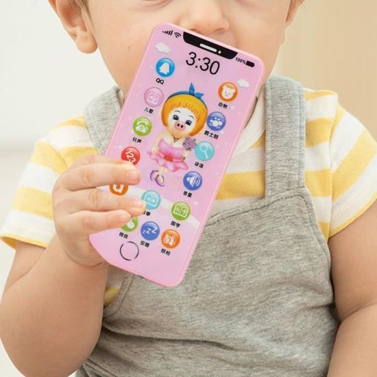 Jouet Téléphone Musical en Forme de Poney Adorable – Smartphone Interactif avec Musique, Lumières et Modes Histoire – Idéal Cadeau de Pâques et de Printemps pour Enfants