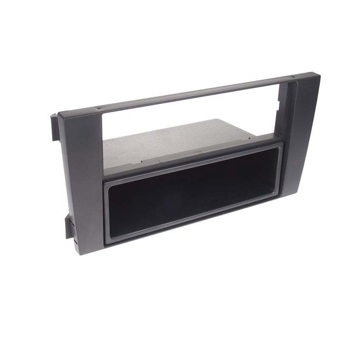 Adaptateur de façade 2-DIN avec vide poche Audi A6 2001 - 2005 noir