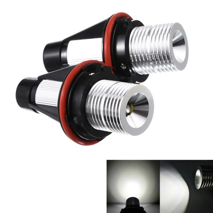 Details about 2X 5W led angel eyes lampe pour bmw E39 E60 E87 halo bague marqueur lumière