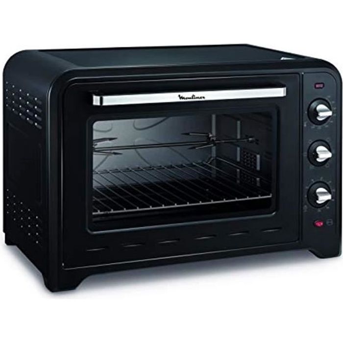 MOULINEX FOUR ELECTRIQUE A CONVECTION OPTIMO 60L Noir 7 Modes de Cuisson pain pizza tartes gateaux patisseries YY2917FB