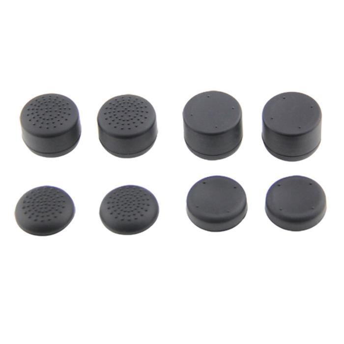 Capuchons en silicone anti-dérapant casquettes de joystick noir pour PS4 Pro Slim Controller & Stick Grip-Vendu par Honglu