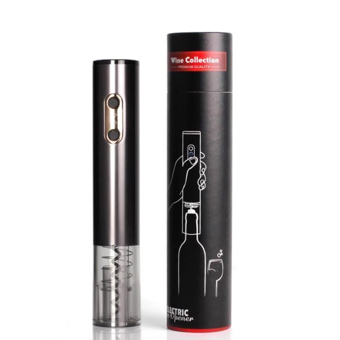 Tire Bouchon Électrique Ouvre Bouteille Professionnel pour Vin Rechargeable Aluminium Sans Fil Décapsuleur Automatique